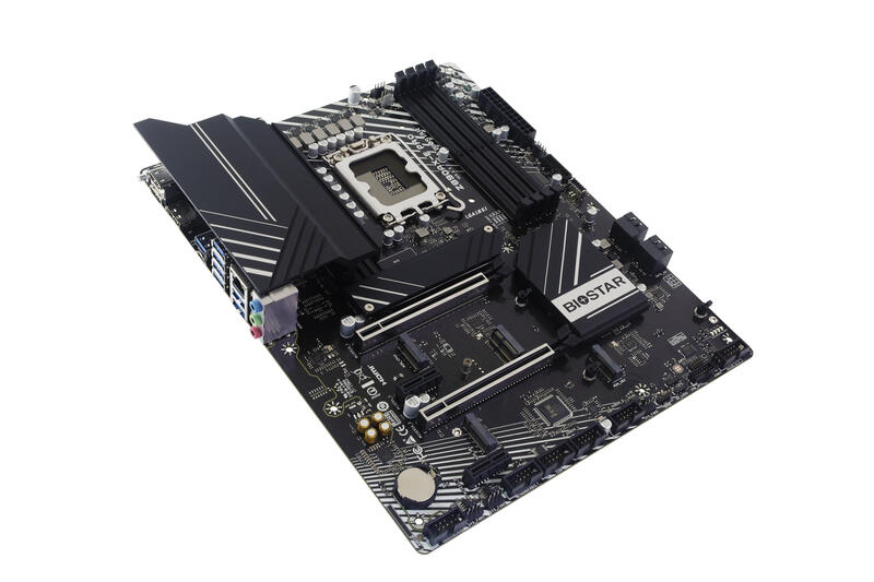 BIOSTAR Z890AX E PRO Motherboard Seitenansicht BIOSTAR Z890AX E PRO Motherboard Seitenansicht