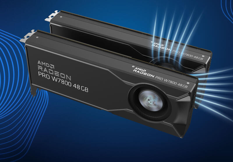 AMD Radeon PRO W7800 AI TOP zwei Karten AMD Radeon PRO W7800 AI TOP zwei Karten