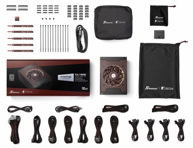 PRIME TX 1600 Noctua Edition Netzteillieferumfang PRIME TX 1600 Noctua Edition Netzteillieferumfang