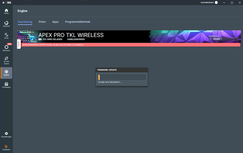 SteelSeries Apex Pro TKL Wireless Software 2 SteelSeries Apex Pro TKL Wireless Software 2