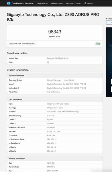 Intel Arc B580 Battlemage Benchmark OpenCL Intel Arc B580 Battlemage Benchmark OpenCL