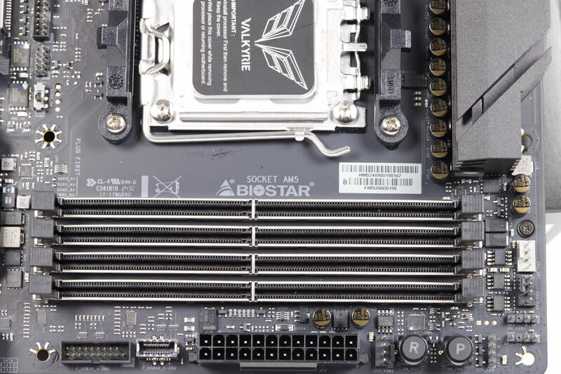 BIOSTAR X870E Valkyrie DDR5 RAM Slots BIOSTAR X870E Valkyrie DDR5 RAM Slots
