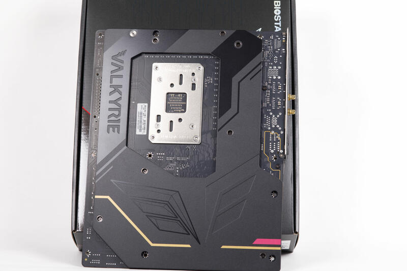 BIOSTAR X870E Valkyrie Mainboard Rückseite BIOSTAR X870E Valkyrie Mainboard Rückseite