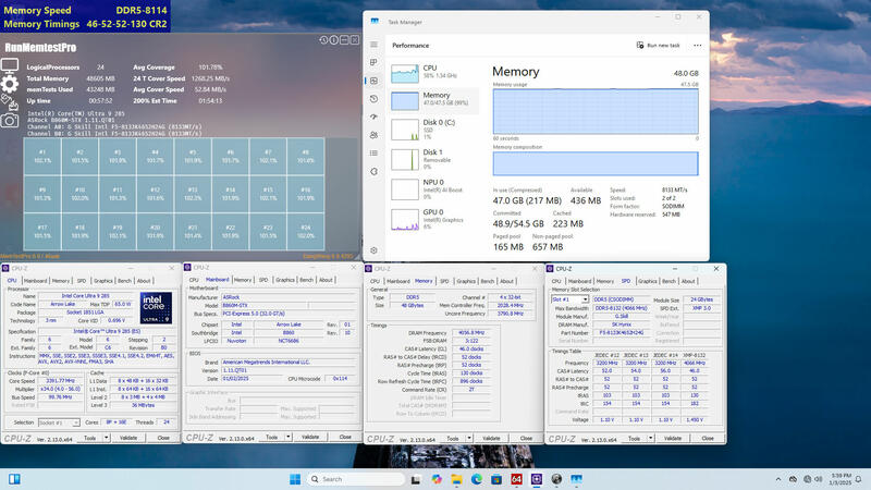 G.SKILL erreicht DDR5 8133 auf ASRock DeskMini B860 Mini PC memtest G.SKILL erreicht DDR5 8133 auf ASRock DeskMini B860 Mini PC memtest