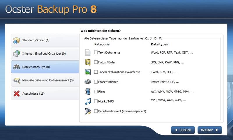 Ocster Backup Pro 8 Ocster Backup Pro 8