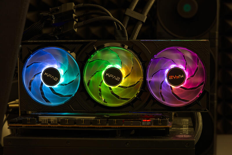 KFA2 GeForce RTX 5080 1Click OC ARGB Beleuchtung KFA2 GeForce RTX 5080 1Click OC ARGB Beleuchtung