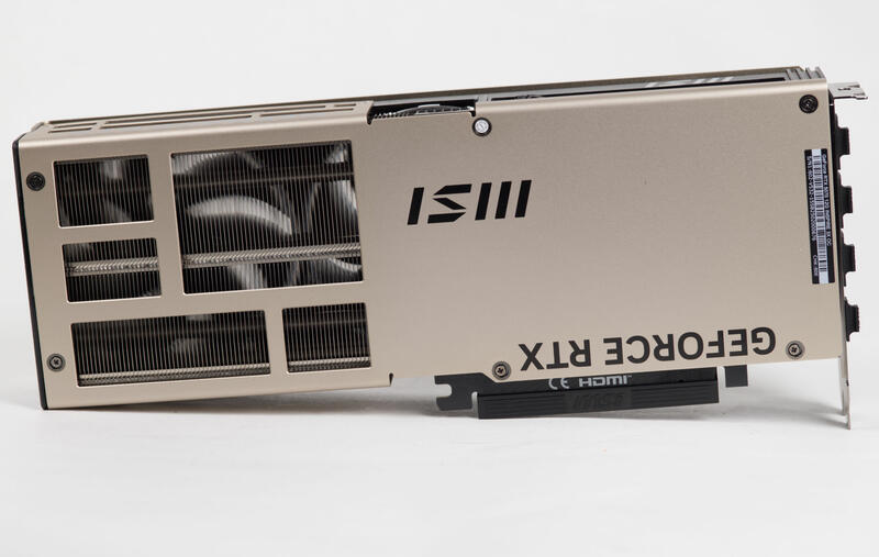MSI GeForce RTX 5070 12G INSPIRE 3X Rückseite MSI GeForce RTX 5070 12G INSPIRE 3X Rückseite