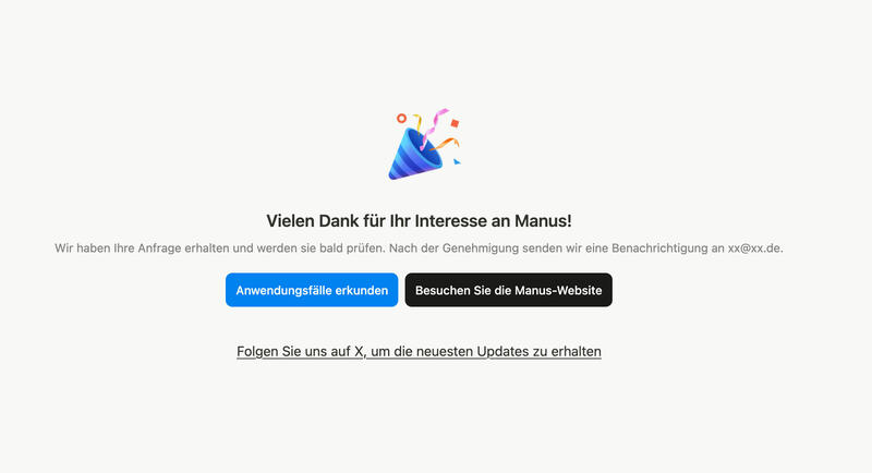Für Manus kostenlos registrieren Für Manus kostenlos registrieren