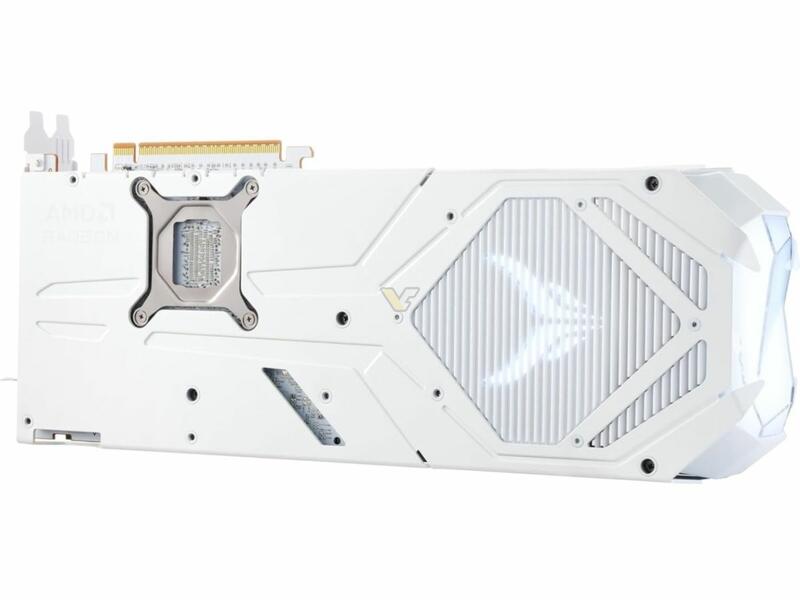 PowerColor Radeon RX 9070 XT Red Devil Spectral White Edition Rückseite PowerColor Radeon RX 9070 XT Red Devil Spectral White Edition Rückseite