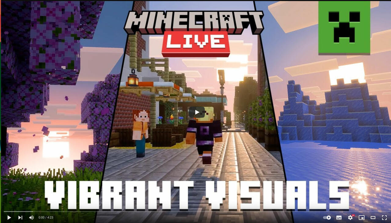 Minecraft Vibrant Visuals Grafik Update  Bild © Mojang