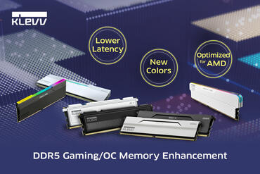KLEVV DDR5-Gaming-Speicher mit neuen Farben, niedrigerer Latenz und AMD-Optimierung