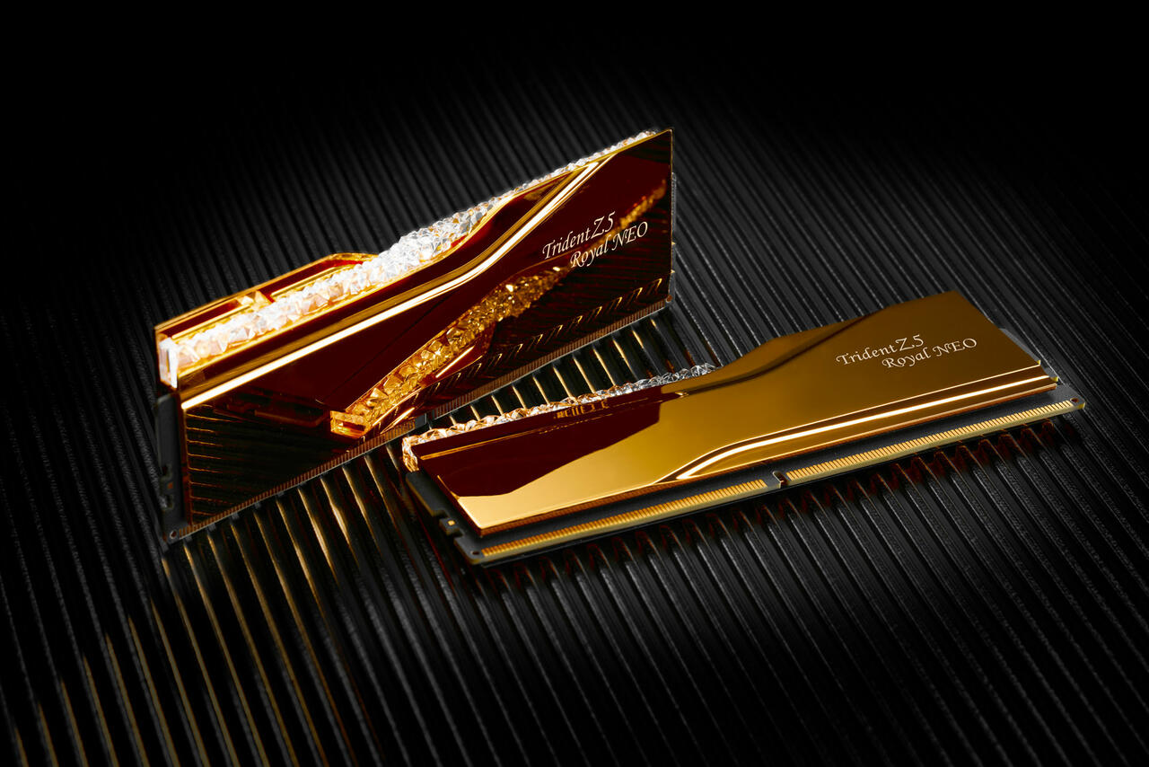 G.SKILL DDR5 8000 Speicherkit Trident Z5 Royal Neo Gold  Bild © G.SKILL