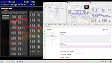 G.SKILL DDR5 8000 Speicherkit C44 2x64gb X870E ASUS apex Memtest