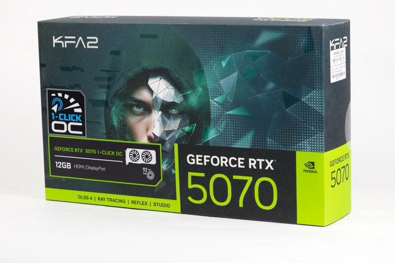KFA2 GeForce RTX 5070 1Click OC Verpackung