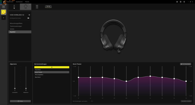 Corsair Void Wireless Headset V2 Software Equalizer Corsair Void Wireless Headset V2 Software Equalizer