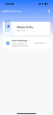 Ugreen DXP480T Plus App Mobile Sicherung