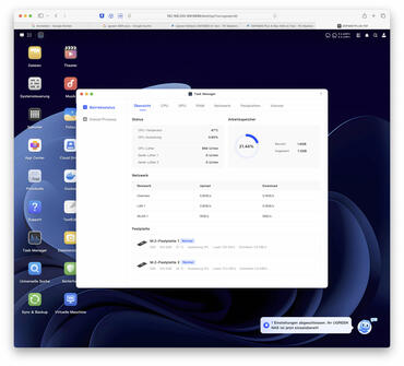 Ugreen DXP480T Plus Software TaskManager
