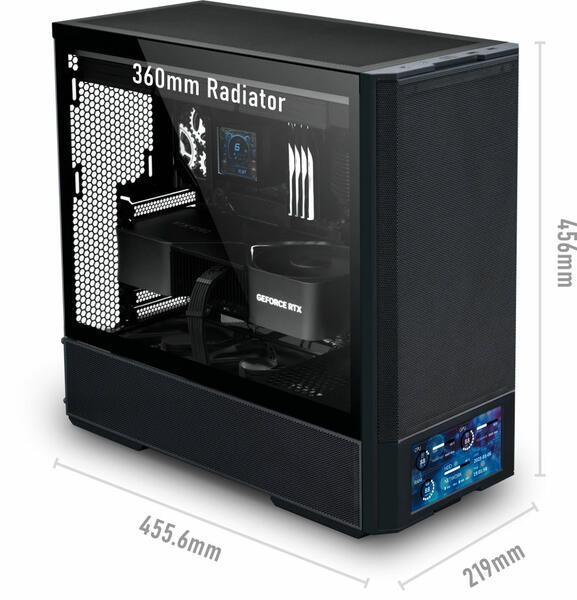 Lian Li LANCOOL 207 Digital Maße Lian Li LANCOOL 207 Digital Maße