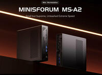 Minisforum MS-A2 Mini-Workstation mit Ryzen 9 9955HX und zwei 10-GbE-SFP+-Ports