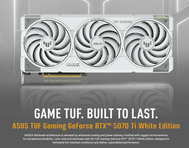 ASUS GeForce RTX 5070 Ti und RTX 5070 in Weiß vorgestellt