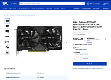 PNY GeForce RTX 5060 bei Bestbuiy