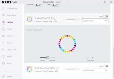 NYXT Cam Kraken RGB 420 RGB-Ring