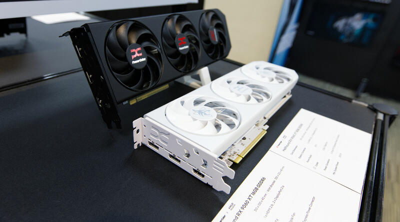 PowerColor Radeon RX 9060 XT auf Computex in weiß PowerColor Radeon RX 9060 XT auf Computex in weiß