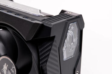 MSI GeForce RTX 5070 Ti Vanguard Logo auf Rückseite
