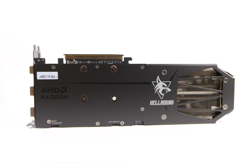PowerColor Radeon RX 9060 XT Hellhound Backplate PowerColor Radeon RX 9060 XT Hellhound Backplate