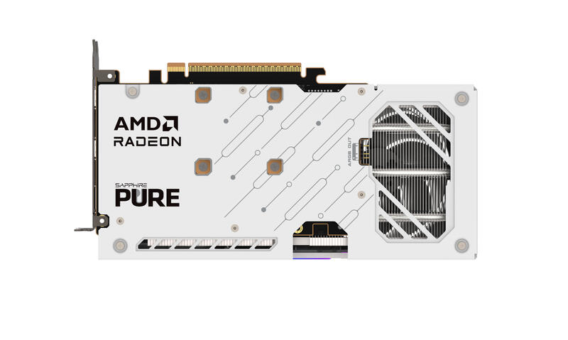 SAPPHIRE Radeon RX 9060 XT PURE Rückseite SAPPHIRE Radeon RX 9060 XT PURE Rückseite