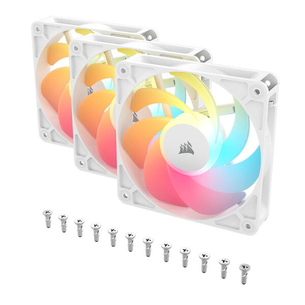 CORSAIR Reverse Lüfter RS R ARGB weißes Lüfterkit CORSAIR Reverse Lüfter RS R ARGB weißes Lüfterkit