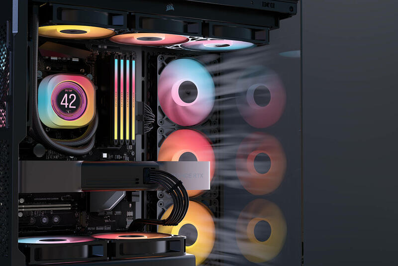 CORSAIR Reverse-Lüfter RS-R ARGB als Einzellüfter und 3er-Set vorgestellt