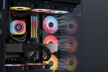 CORSAIR Reverse-Lüfter RS-R ARGB als Einzellüfter und 3er-Set vorgestellt