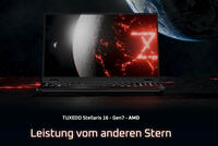 TUXEDO Stellaris 16 Gen7 mit AMD Ryzen 9955HX und GeForce RTX 5090-Optionen