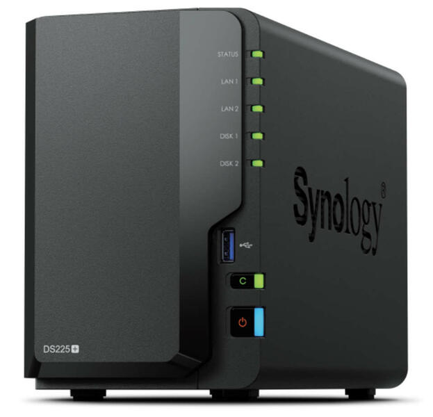 Synology DiskStation DS225+: 2-Bay-NAS mit 2,5 GbE und 40 TB Kapazität