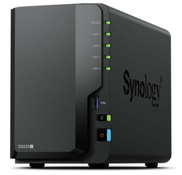 Synology DiskStation DS225+: 2-Bay-NAS mit 2,5 GbE und 40 TB Kapazität