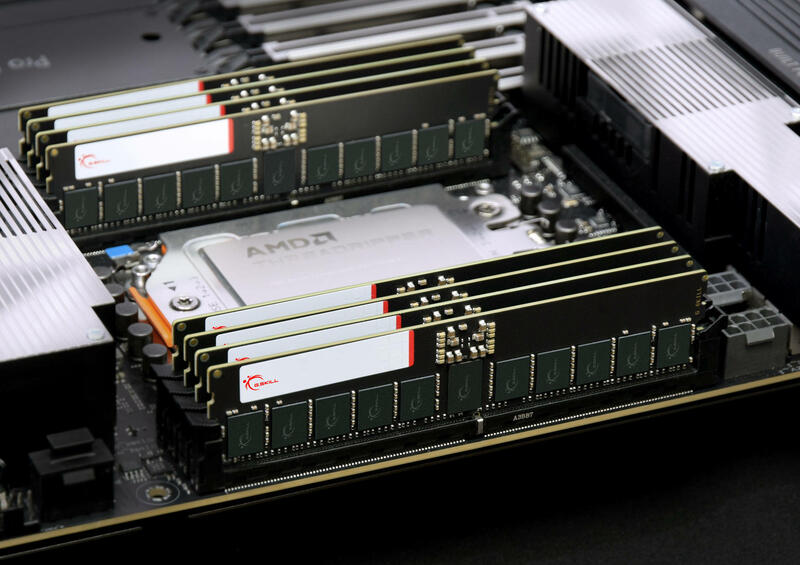 G.SKILL zeigt 512 GB T5 Neo DDR5-6400 R-DIMM-Kit für Threadripper PRO-Workstations