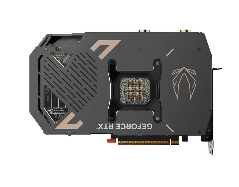 ZOTAC GeForce RTX 5090 ARCTICSTORM AIO Rückseite ZOTAC GeForce RTX 5090 ARCTICSTORM AIO Rückseite