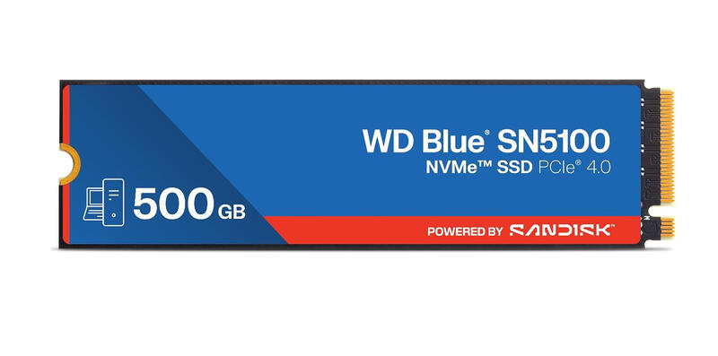 WD Blue SN5100 NVMe SSD Front WD Blue SN5100 NVMe SSD Front