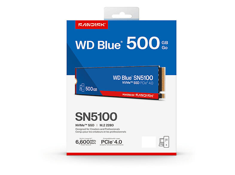 WD Blue SN5100 NVMe SSD  Bild © @momomo_us auf X