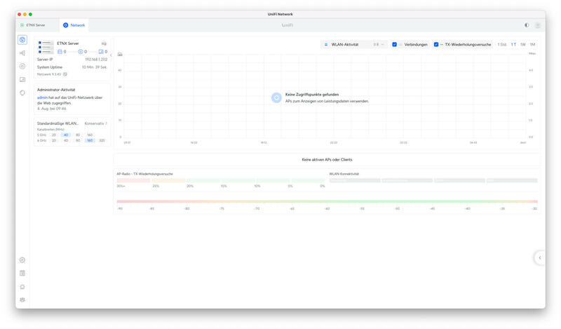 UniFi OS Server Übersicht UniFi OS Server Übersicht