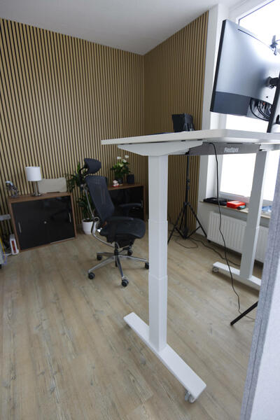 Flexispot E9 höchste Einstellung Tischansicht Flexispot E9 höchste Einstellung Tischansicht