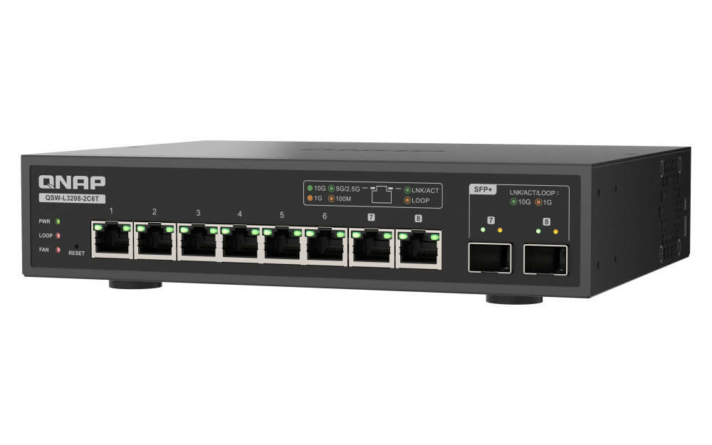 QNAP QSW L3208 2C6T Switch  Bild © QNAP