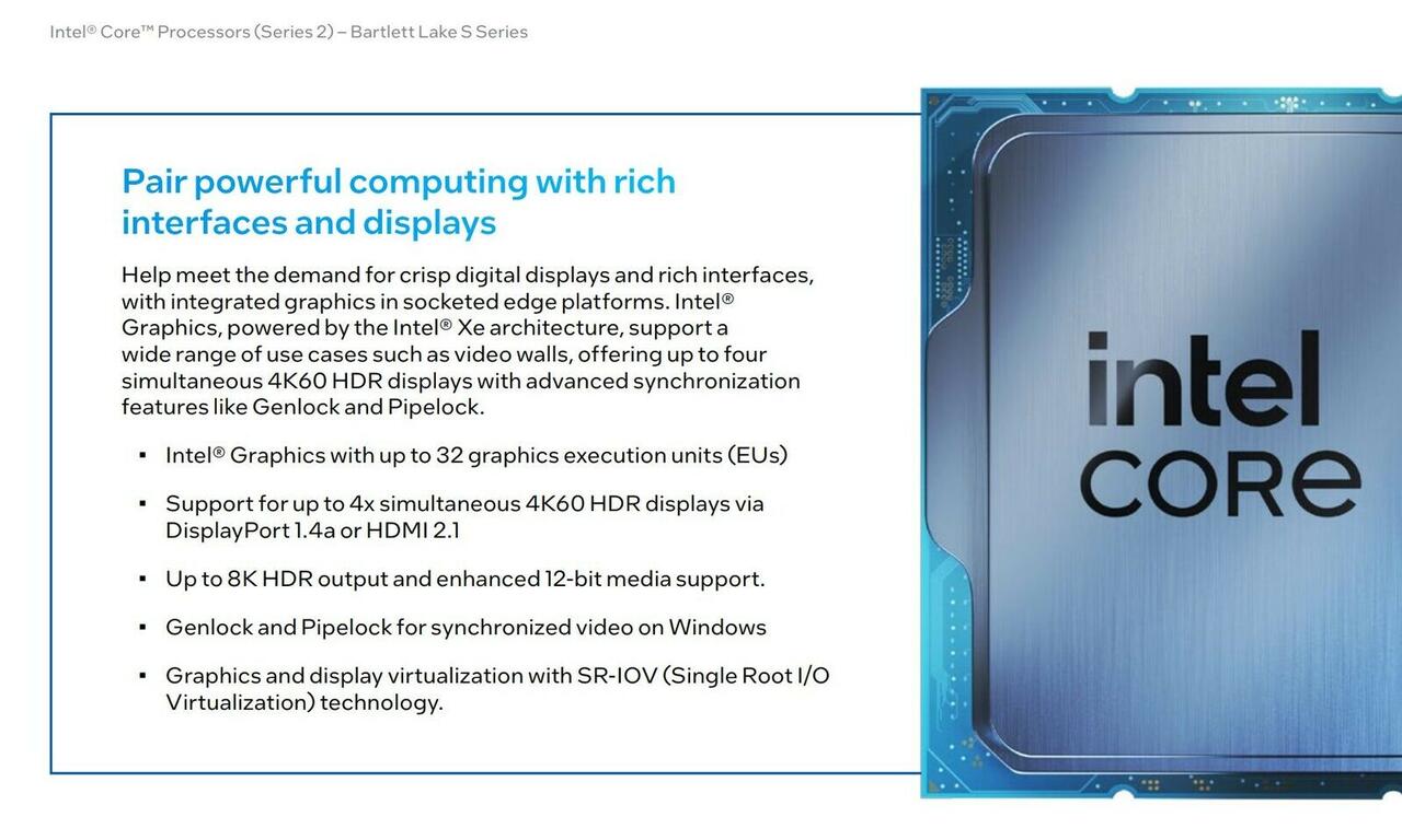 Intel Bartlett Lake S Roadmap Leak  Bild © Intel