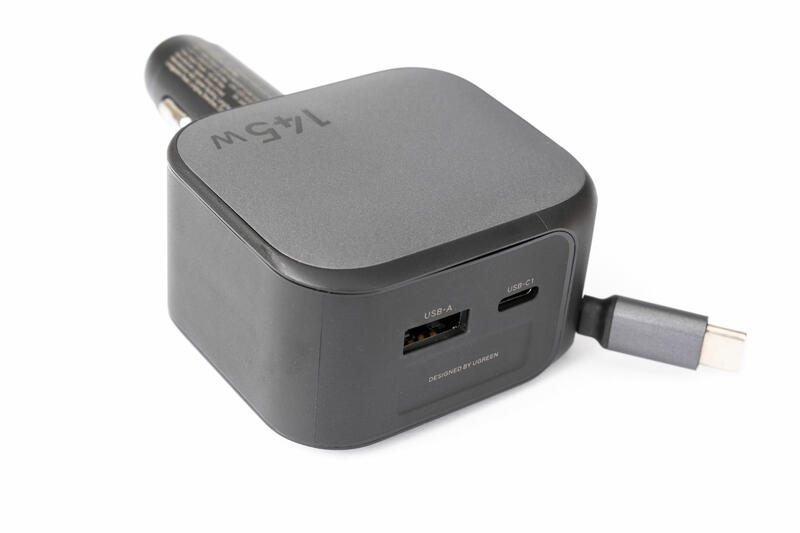 UGREEN Nexode 145W KFZ Ladegerät Anschlüsse mit Kabel UGREEN Nexode 145W KFZ Ladegerät Anschlüsse mit Kabel