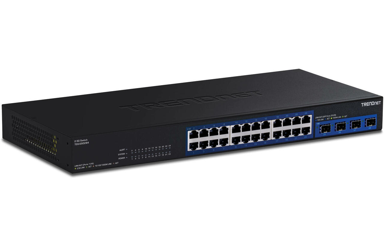 TRENDnet TEG S50284 Switch  Bild © TRENDnet