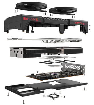Sapphire Radeon RX 9070 Pulse Aufbau