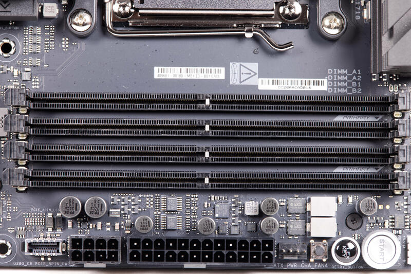 ASUS ROG Crosshair X870E HERO DDR5 RAM Slots