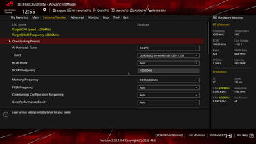 ASUS ROG Crosshair X870E HERO BIOS Xtreme Tweaker