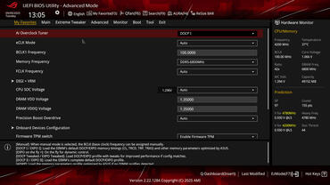 ASUS ROG Crosshair X870E HERO BIOS Favoriten